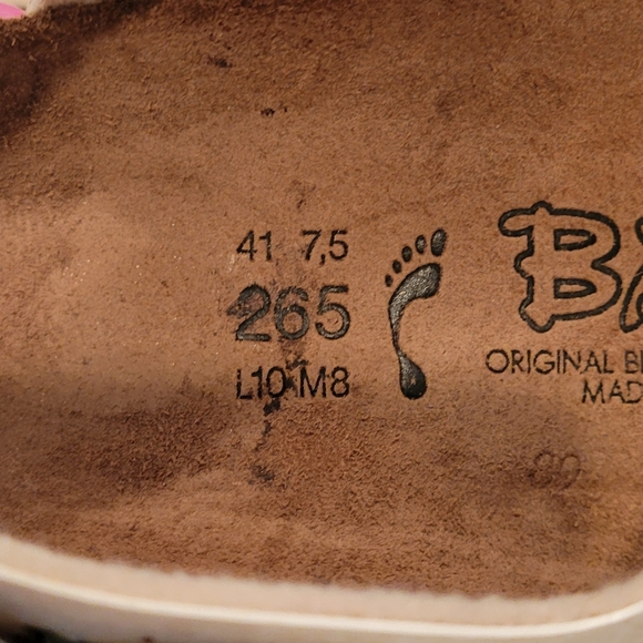 BIRKENSTOCK BIRKI'S LE MANS Off White Sandals Size 10 41 - Picture 9 of 9